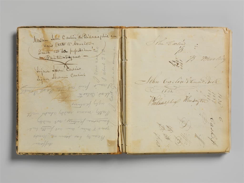 Un libro de cuentas manuscrito, abierto