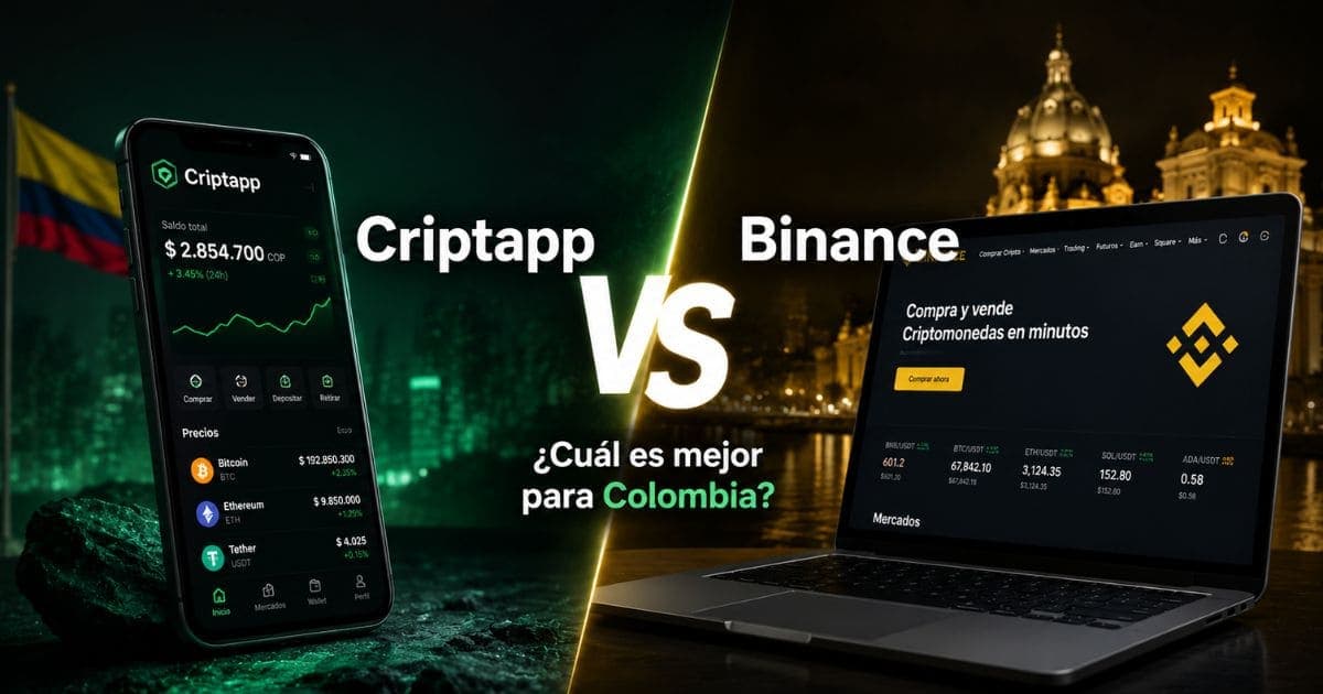 Criptapp vs Binance: ¿Cuál es Mejor para Comprar Cripto en Colombia?